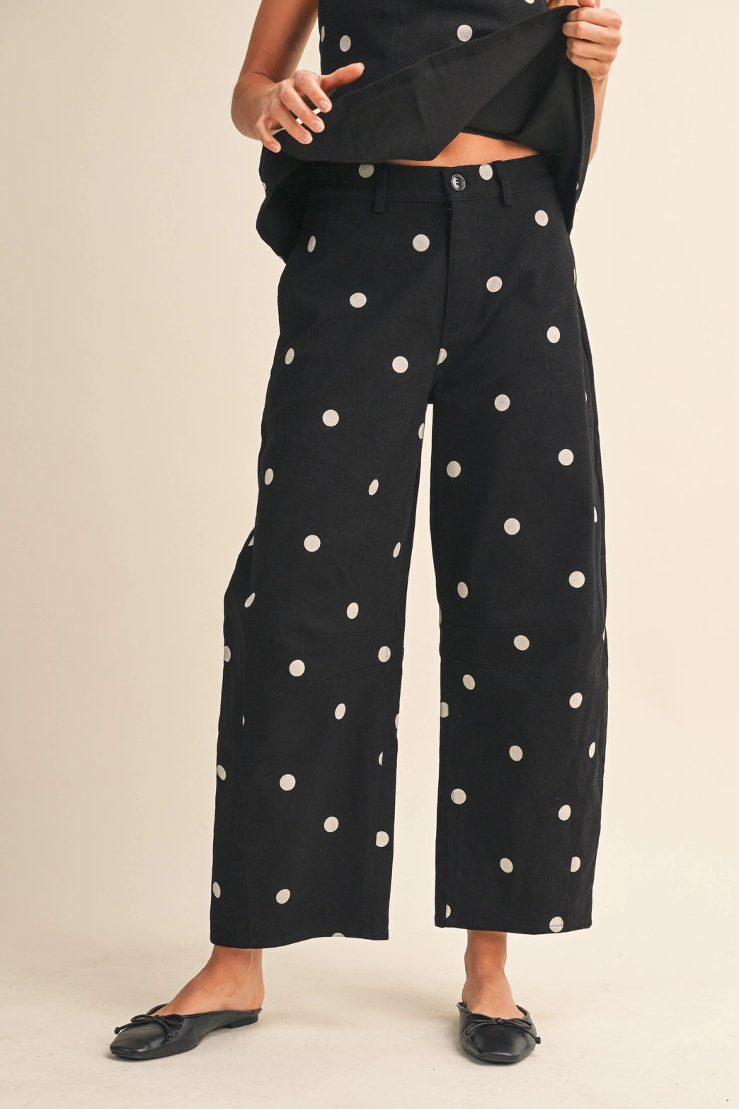 Polkadot Barrel Pants