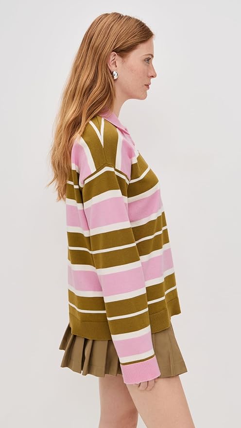 Striped Polo Knit Shirt