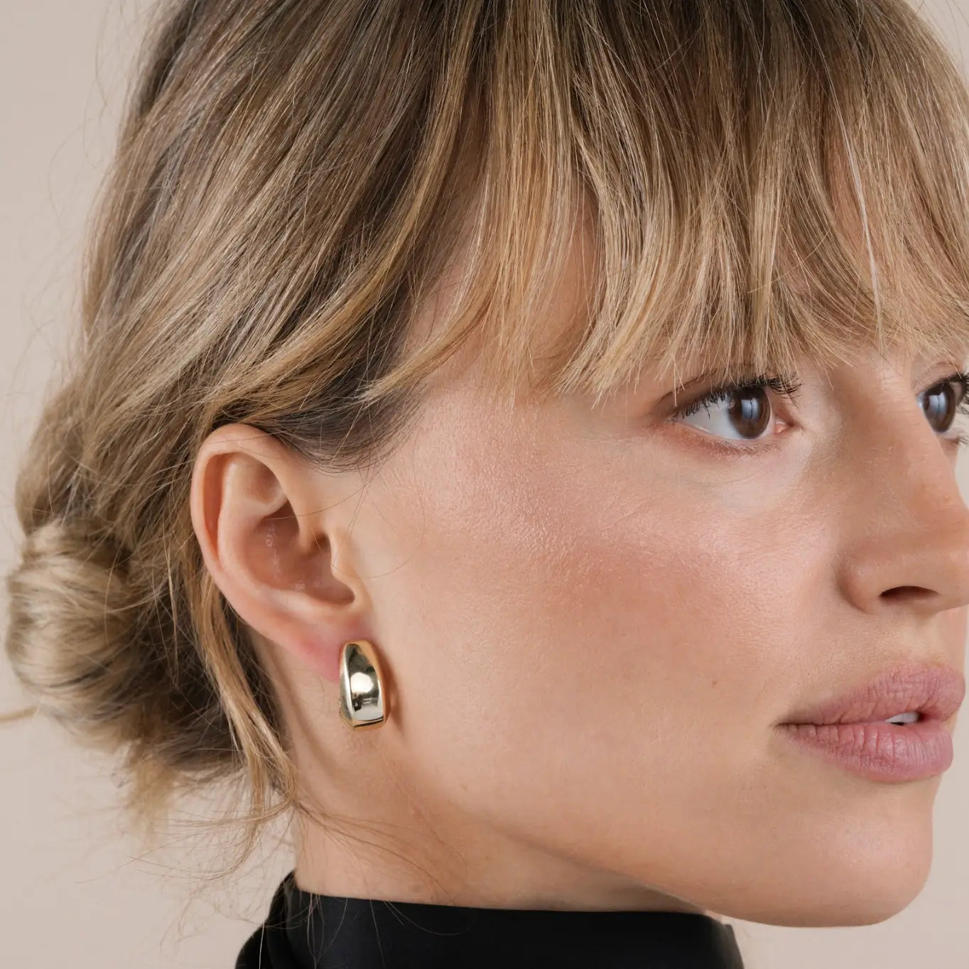 Bold Drop - Gold Earring