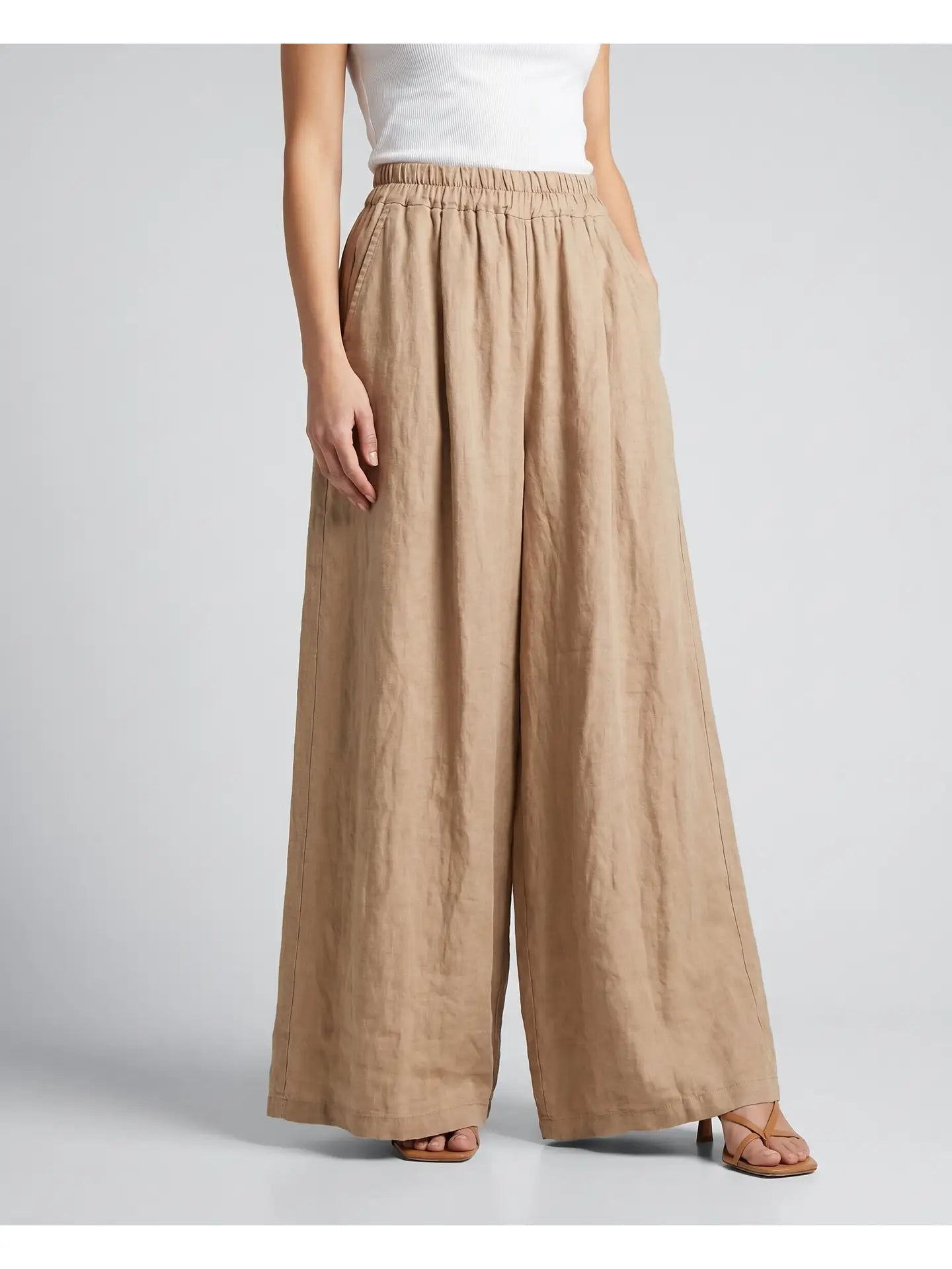 Angelena Linen Wide Leg Pant