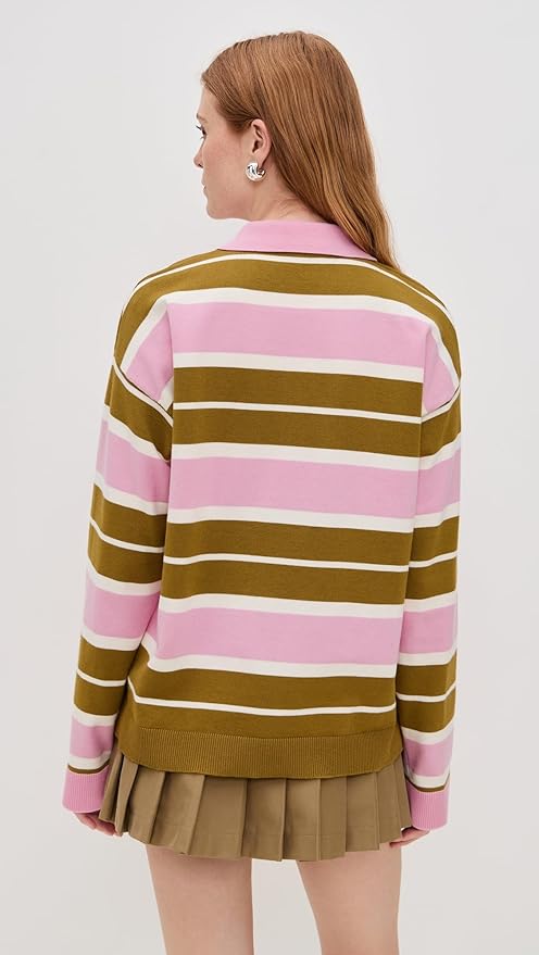 Striped Polo Knit Shirt