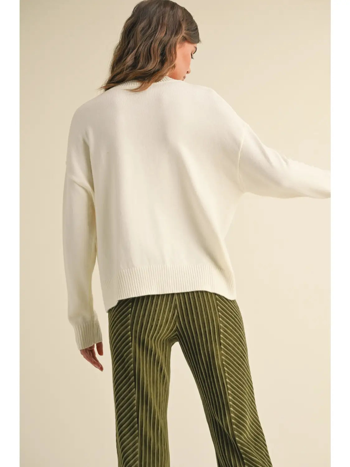 Striped Pattern Sweater Top