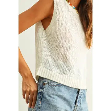 Sleeveless Knitted Top