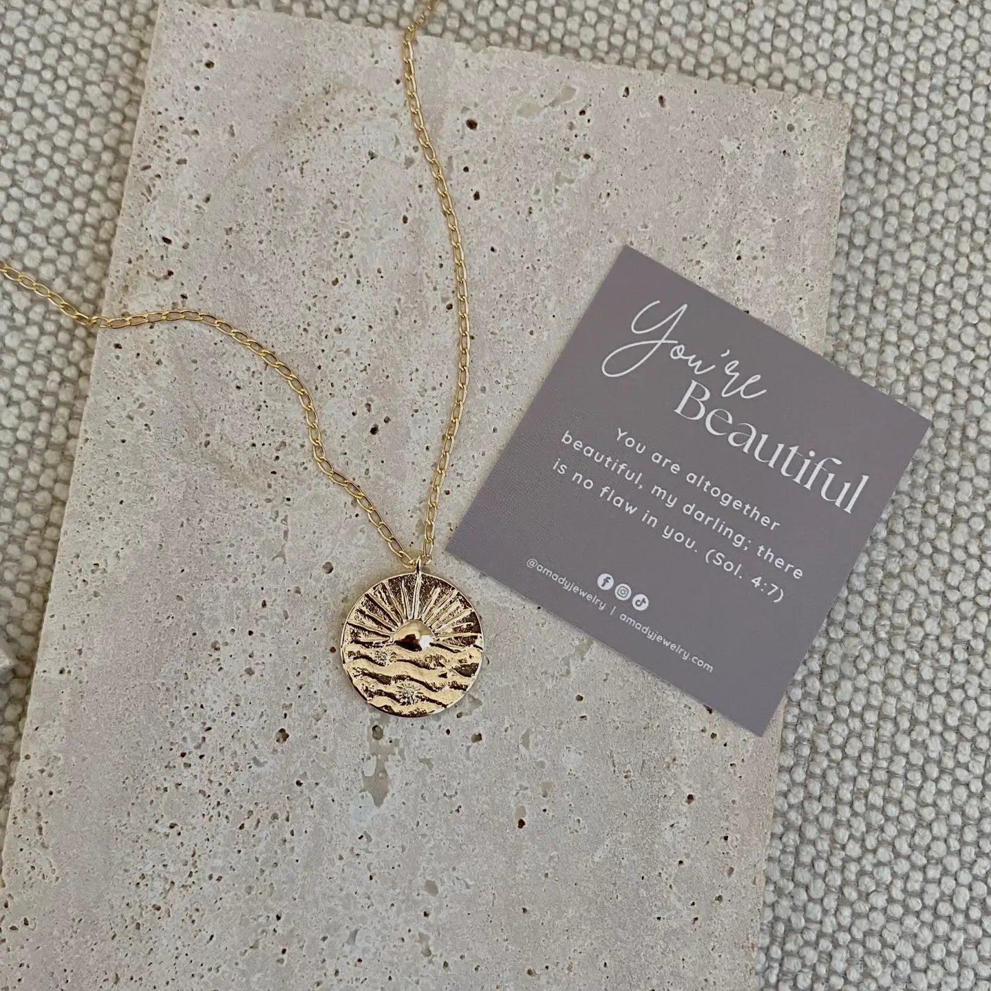 Coin Medallion Layering Necklace