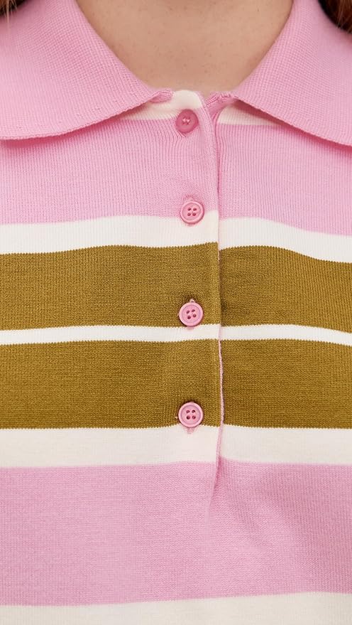 Striped Polo Knit Shirt