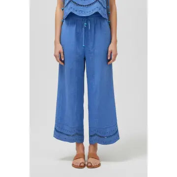 Embroidered Cotton Pant