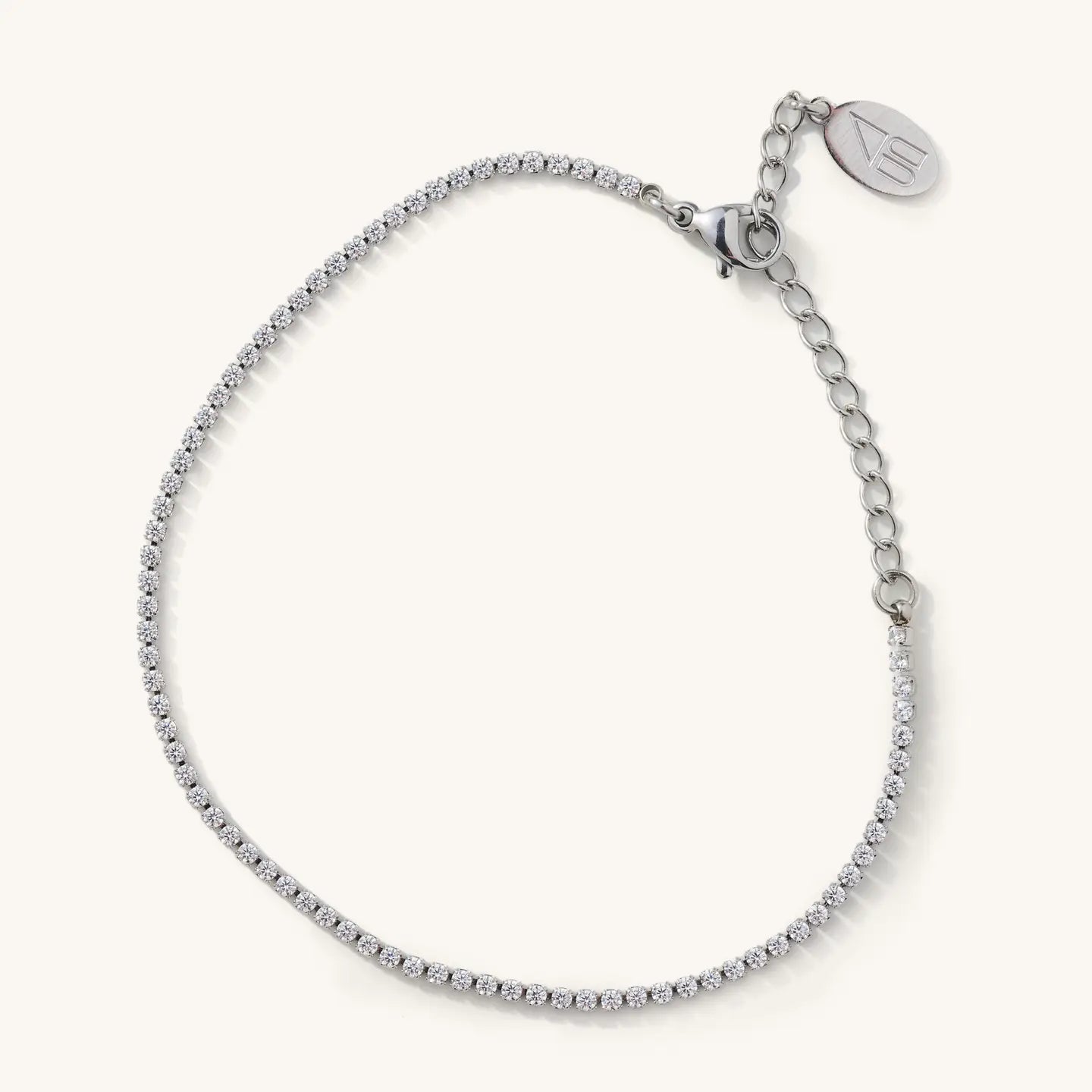 Silver Micro Tennis Bracelet- Waterproof