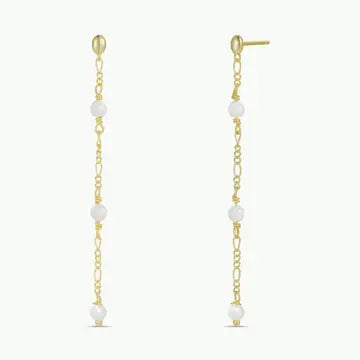 Gemstone Chain Drop Earring