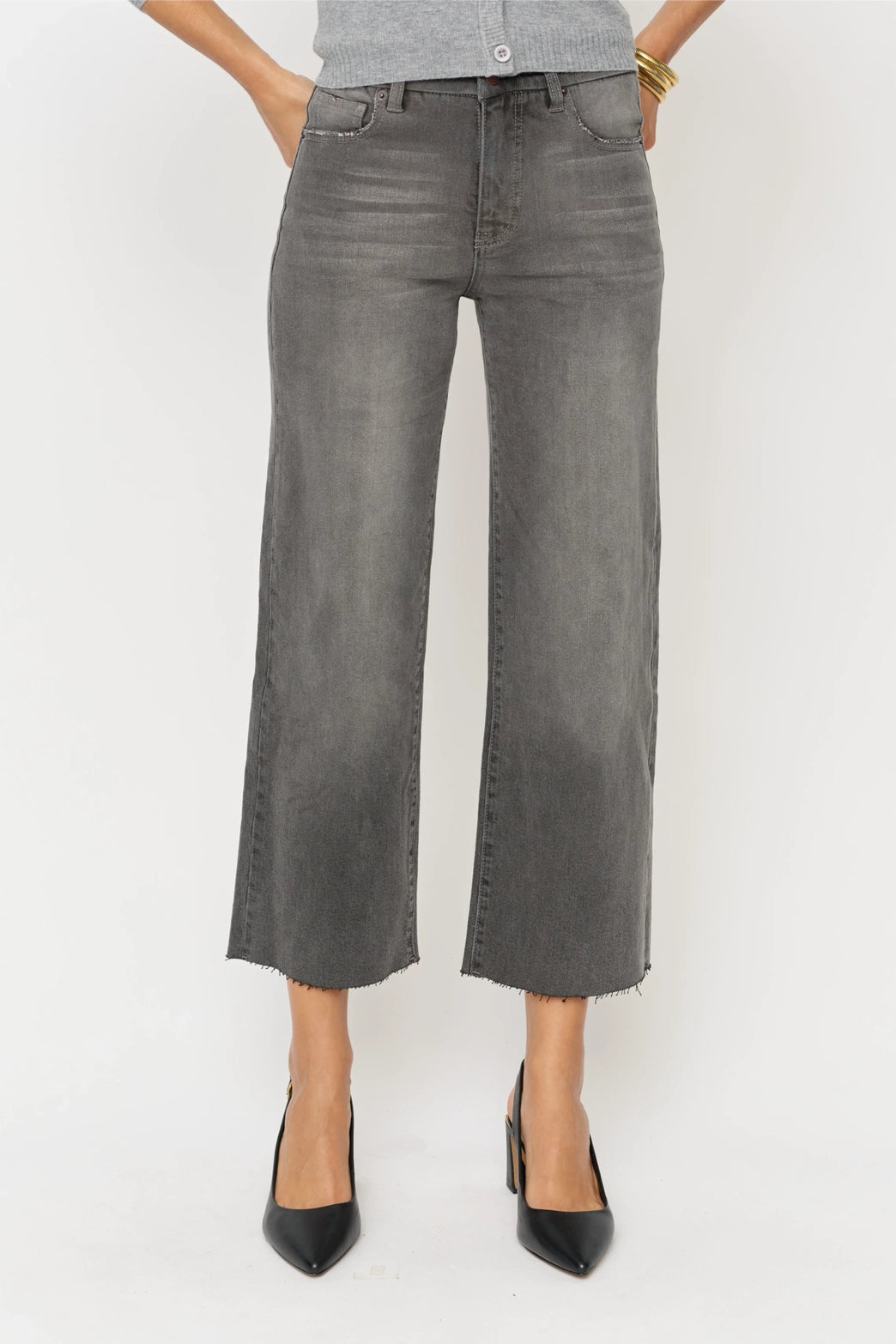 Aberdeen High Rise Wide Leg Crop Pants