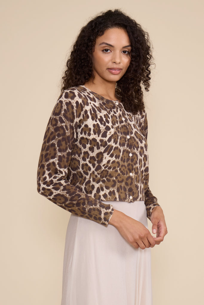 Ilana cardigan leopard