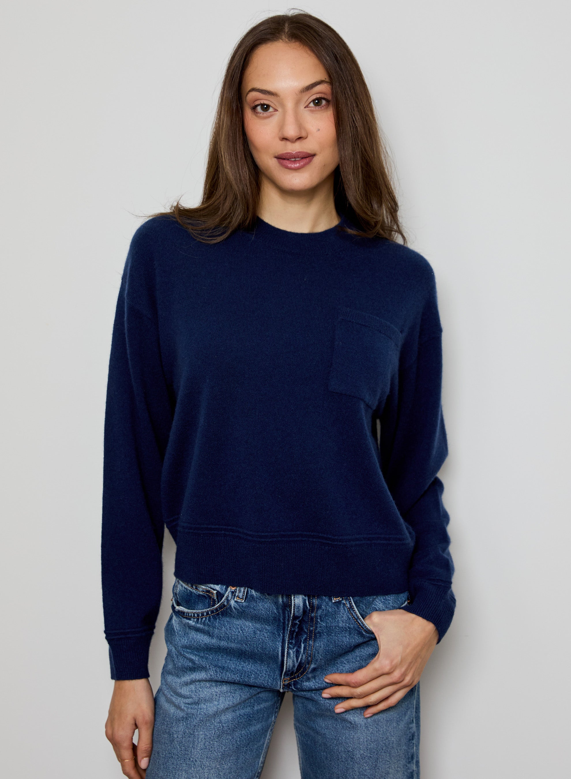 Celestial Cashmere Pocket Sweater
