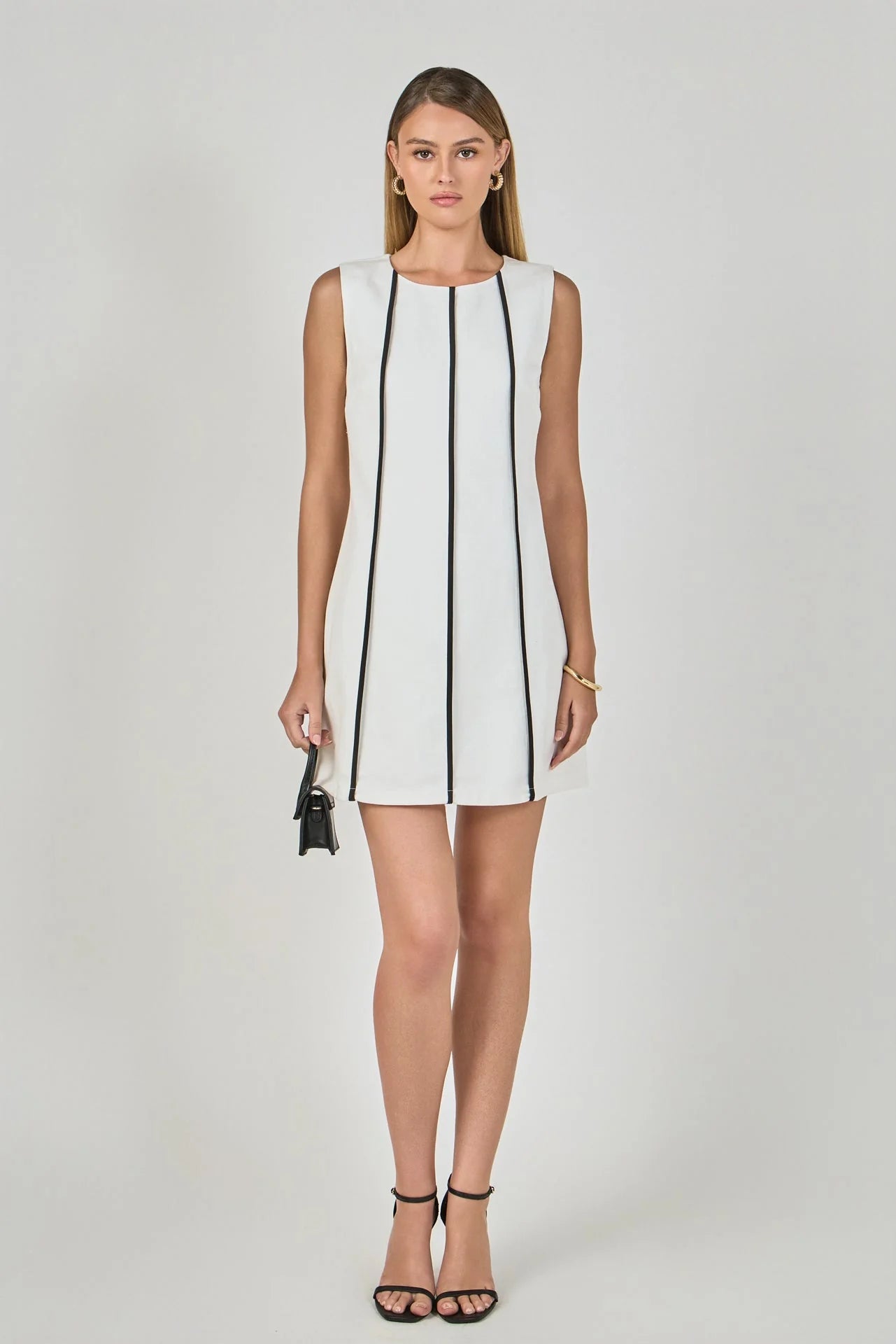 Linen Binded Mini Dress