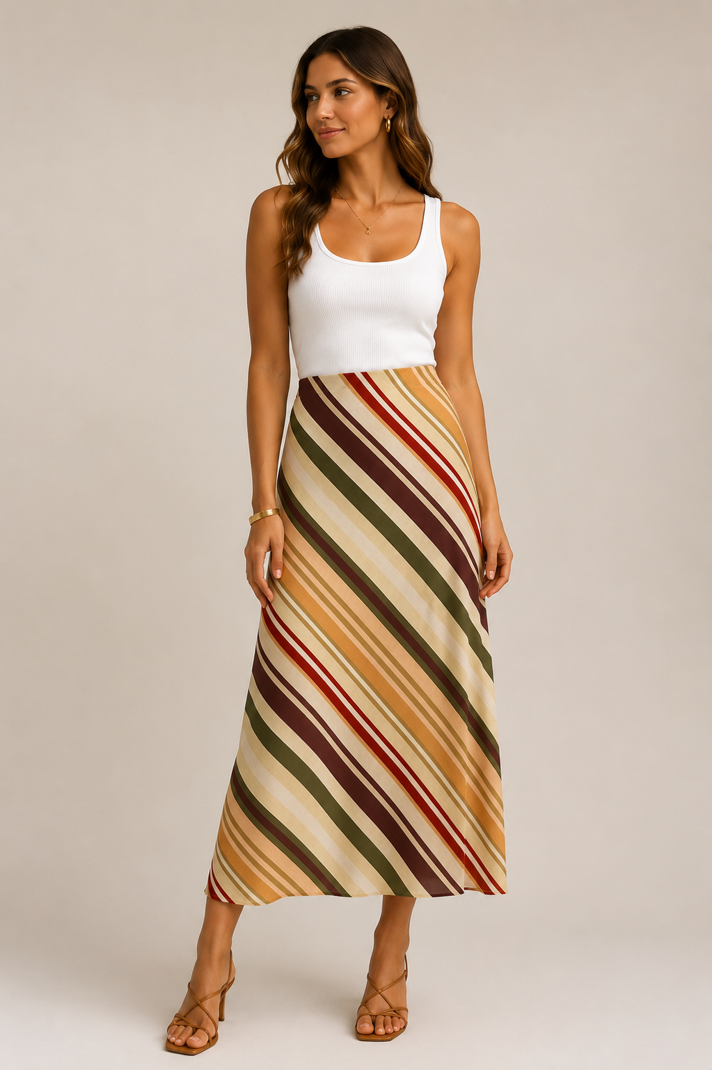 Sundown Stripe Skirt