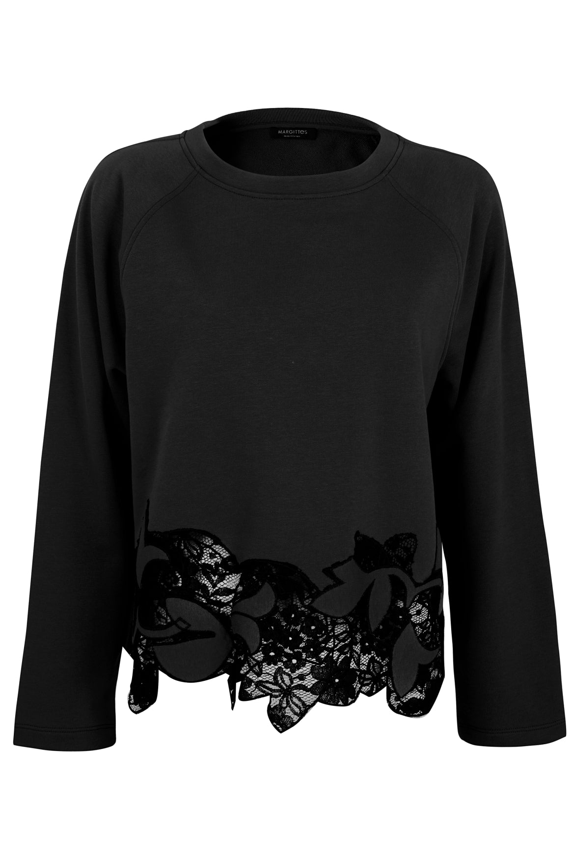 Noir Lace Bloom Pullover