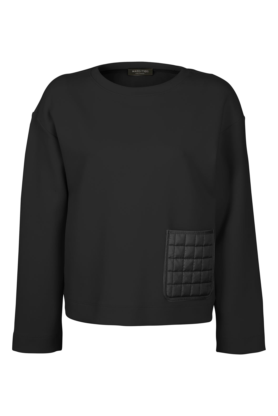 Midnight Quilted Pocket Pullover