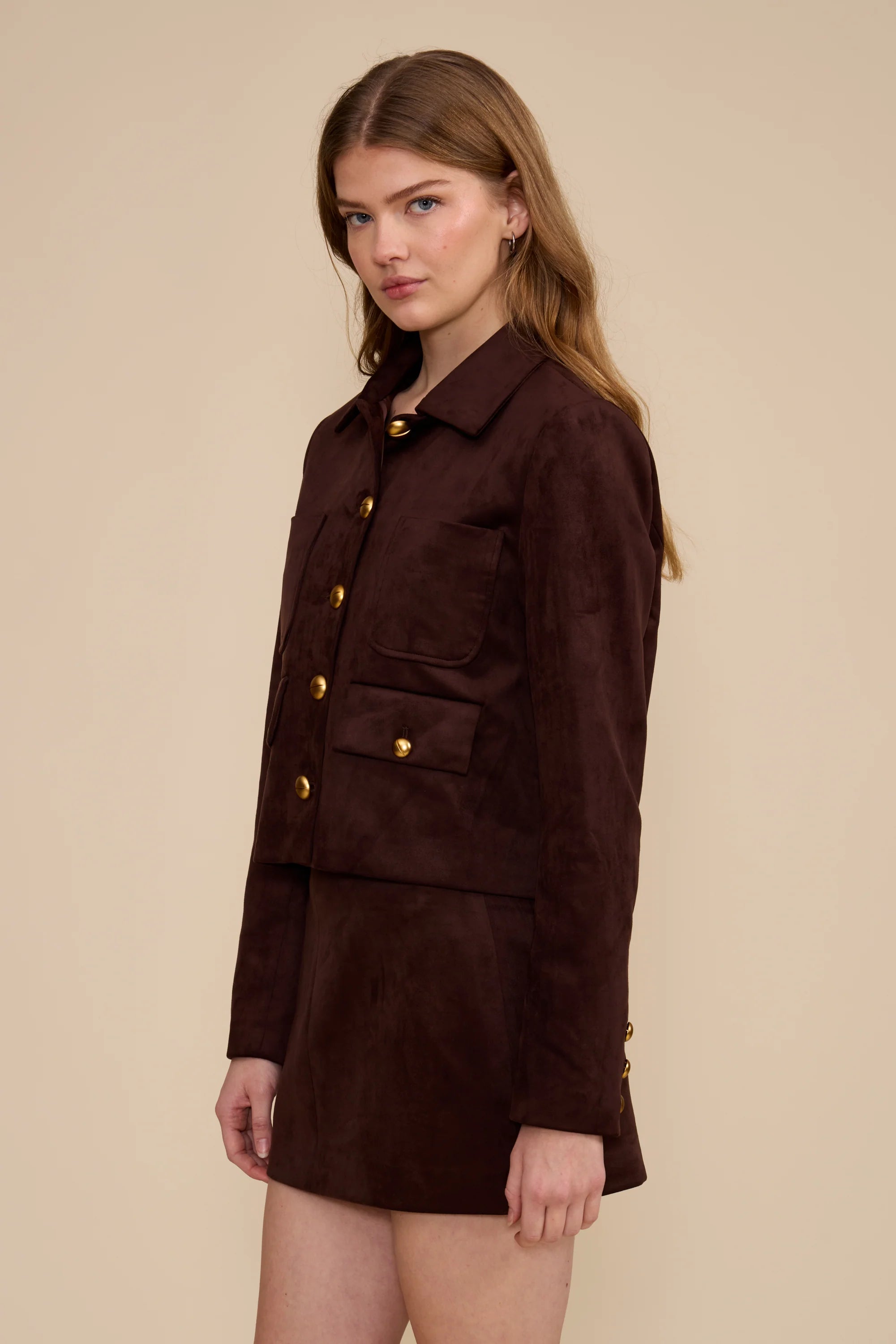 Brynn Faux Suede Jacket