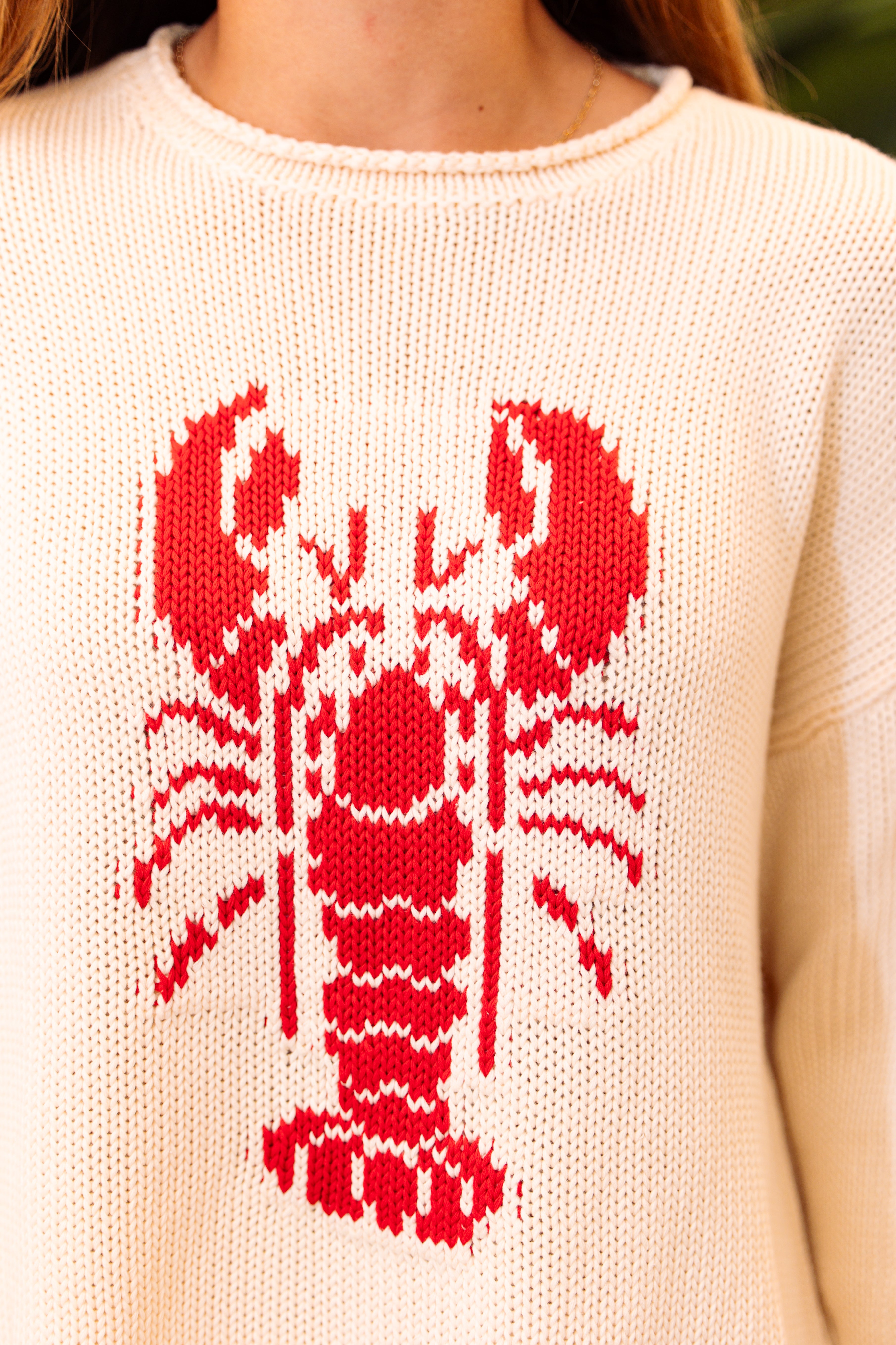 Chloe Lobster Rollneck Sweater