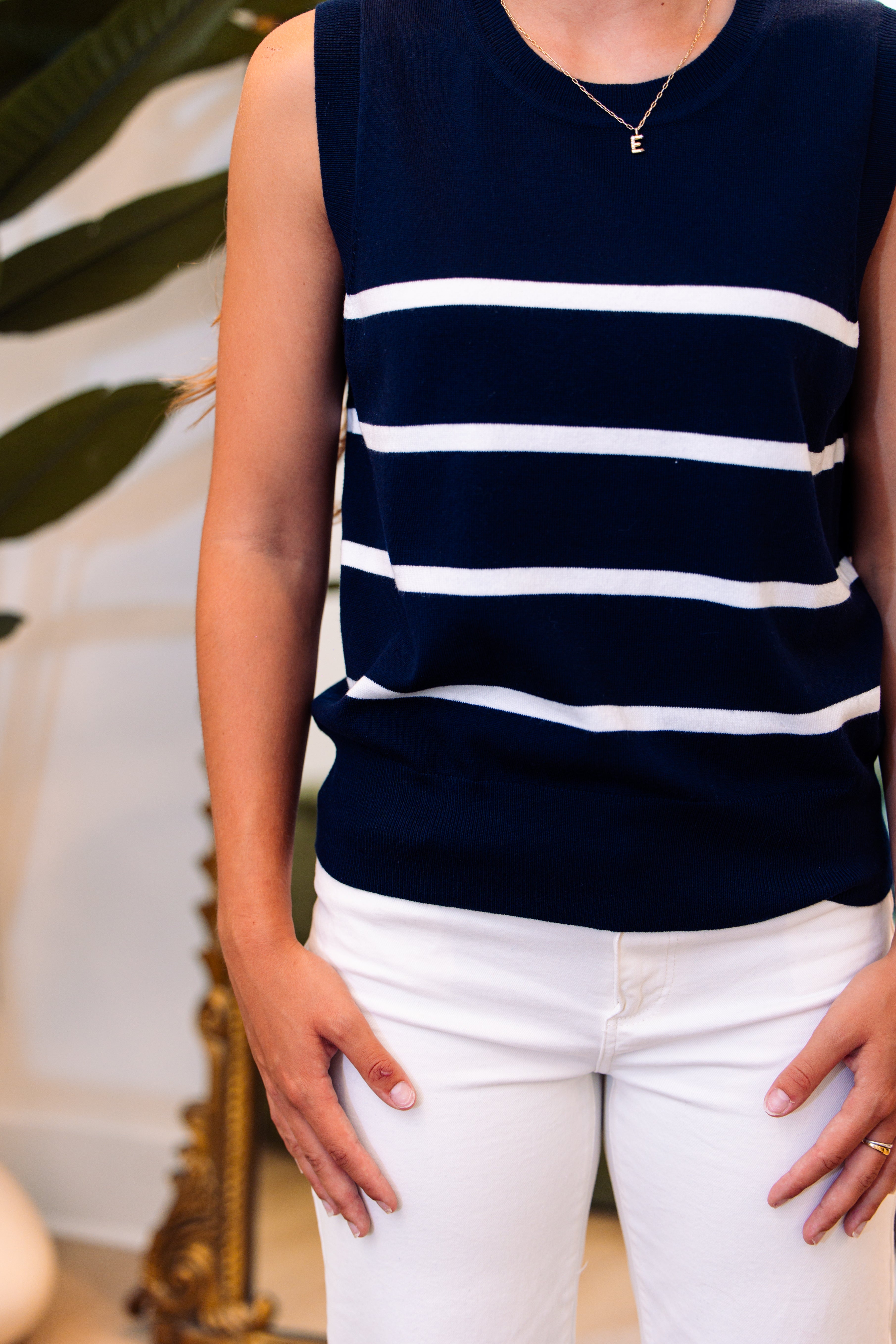 Stripe Sweater Tank
