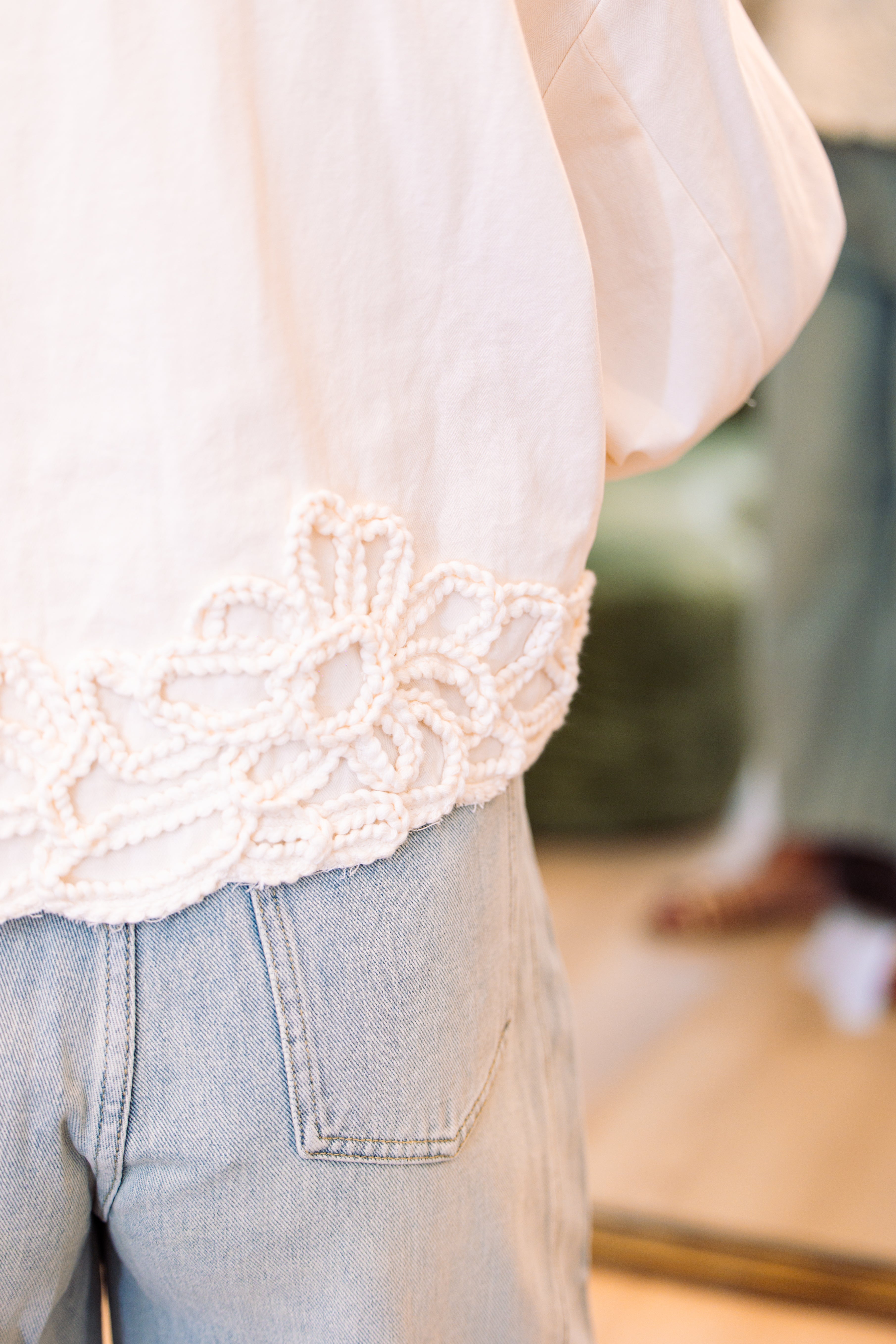 Floral Embellishment Detail Jacket
