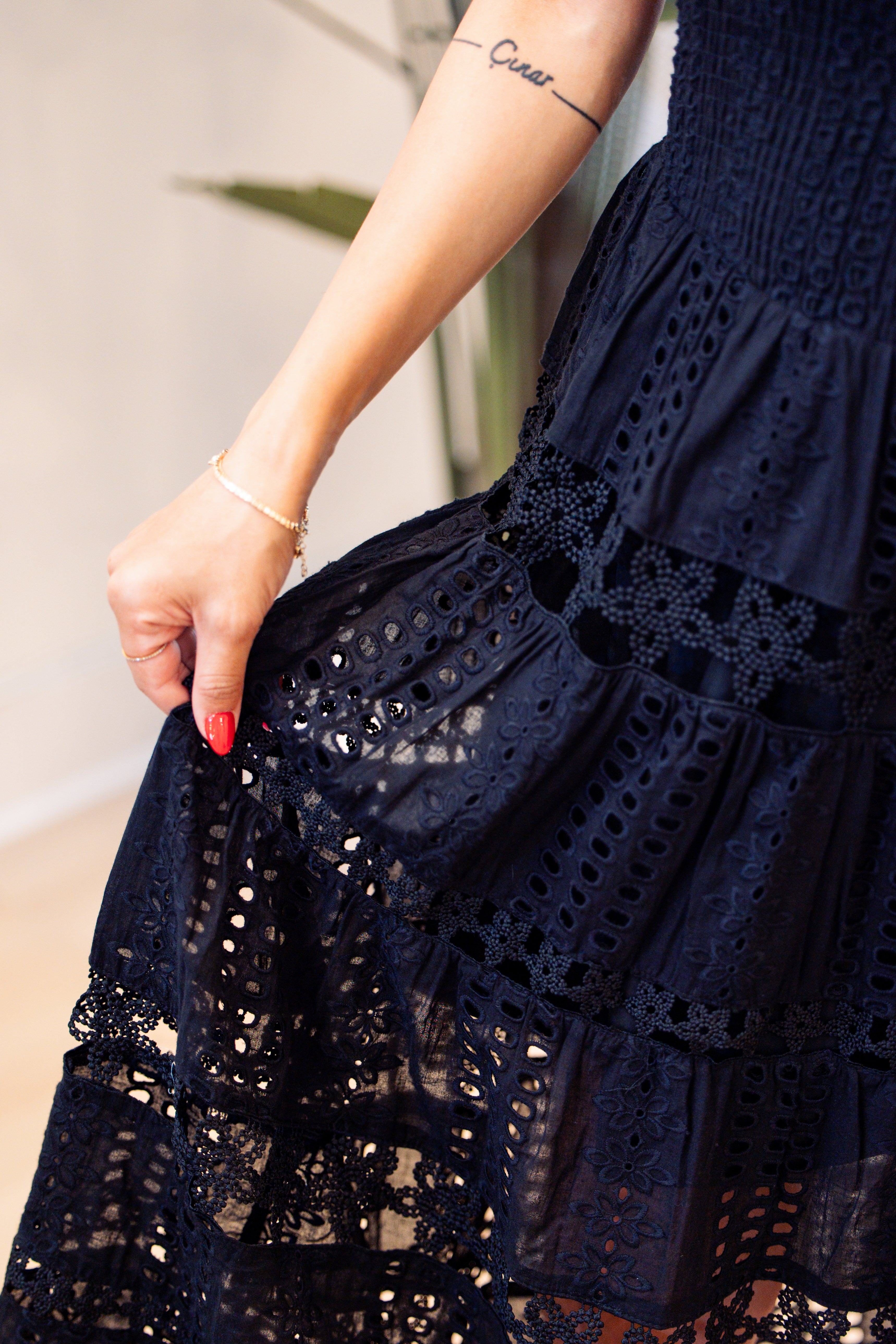 Eyelet Lace Tube Dress