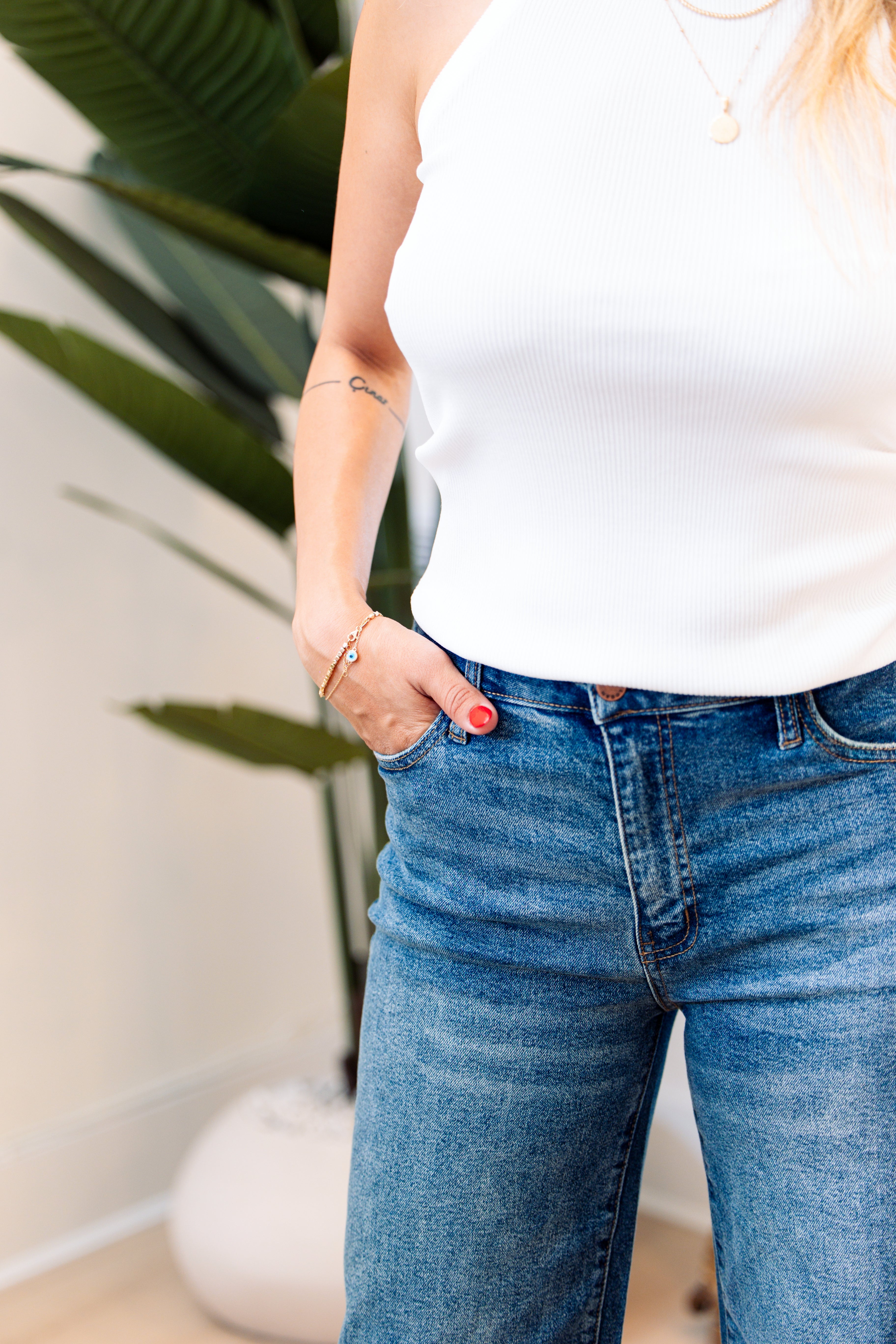 Aberdeen Ankle Crop High Rise Jean