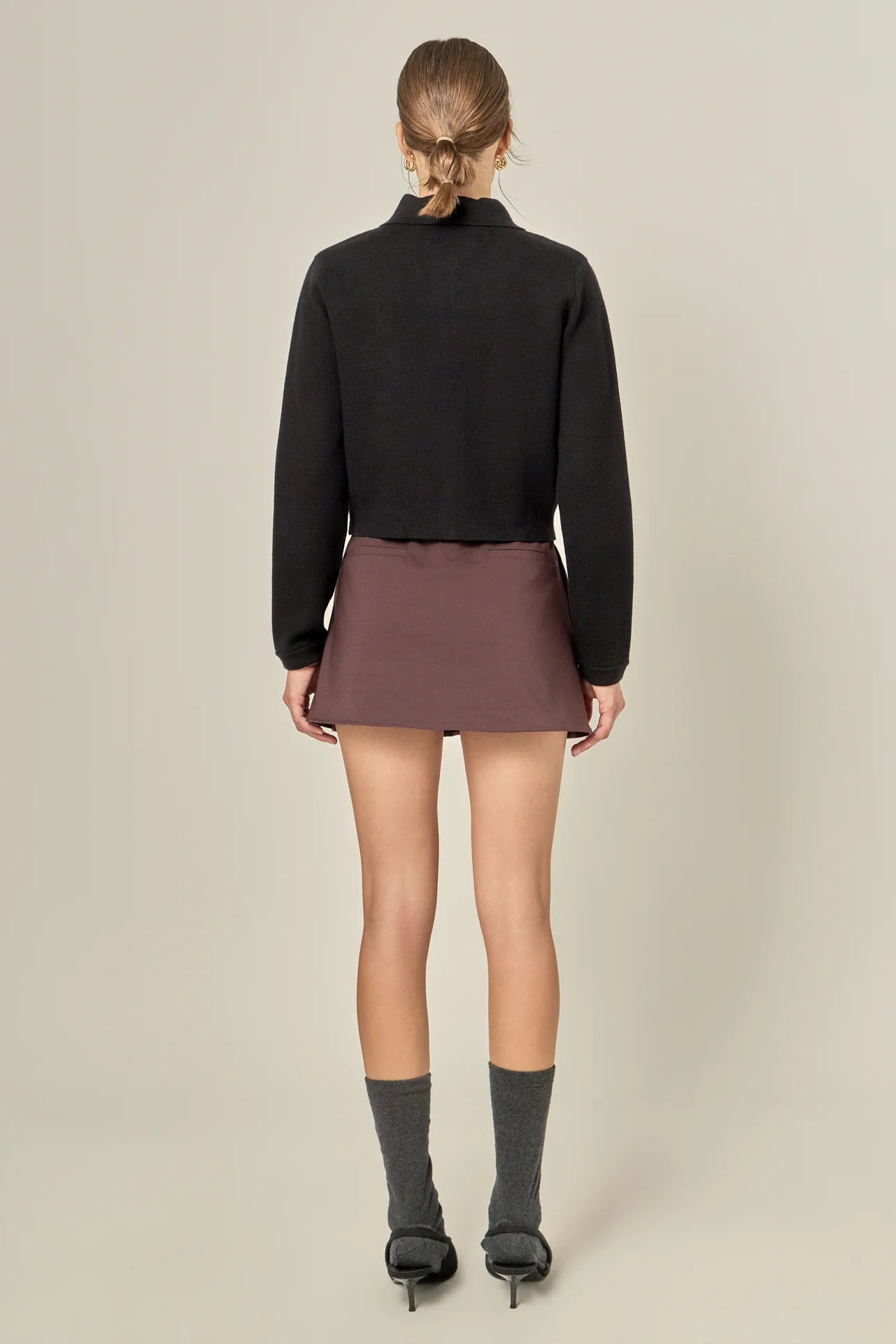 Cardigan W/ Gold Button