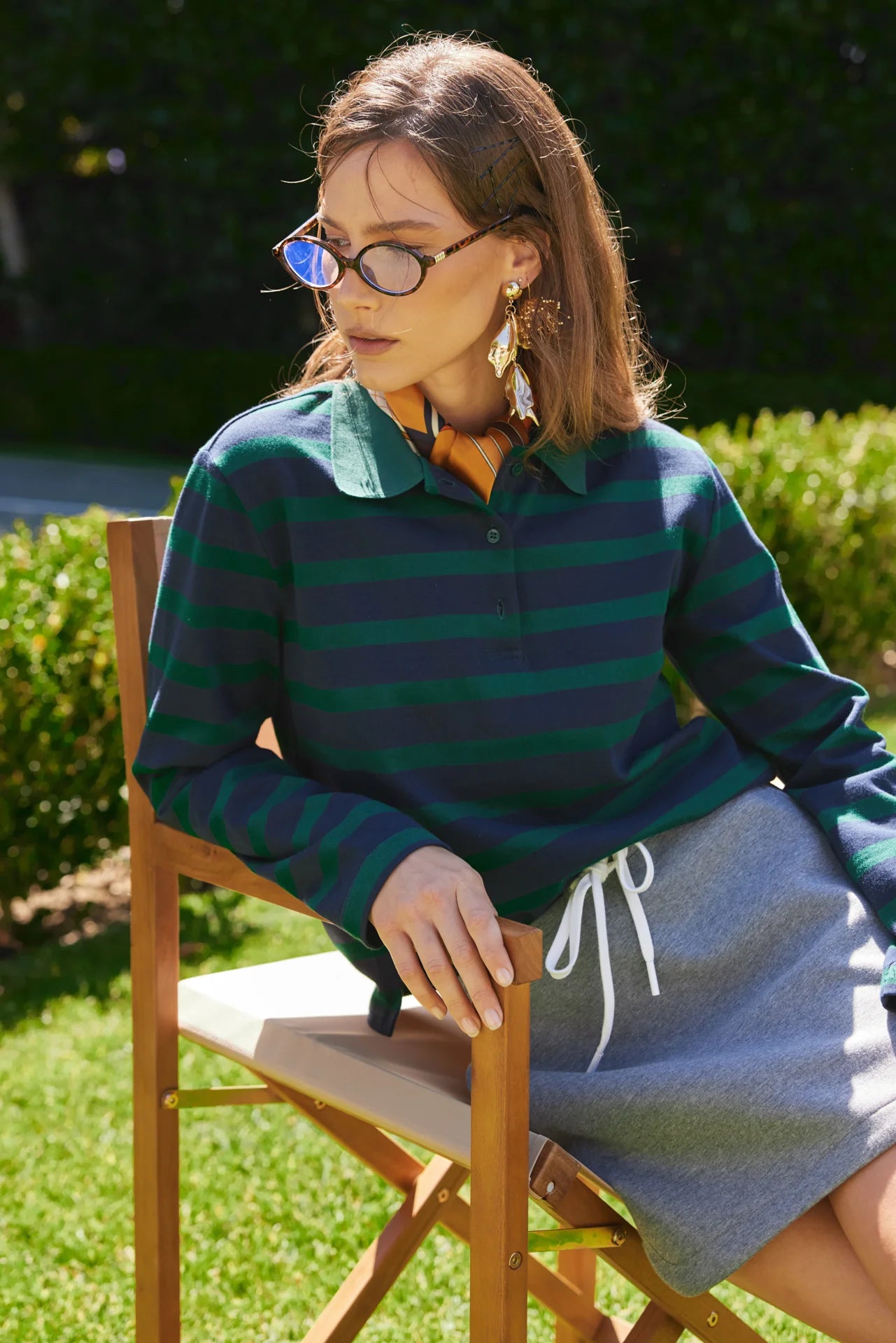 Rugby Stripe Knit Polo