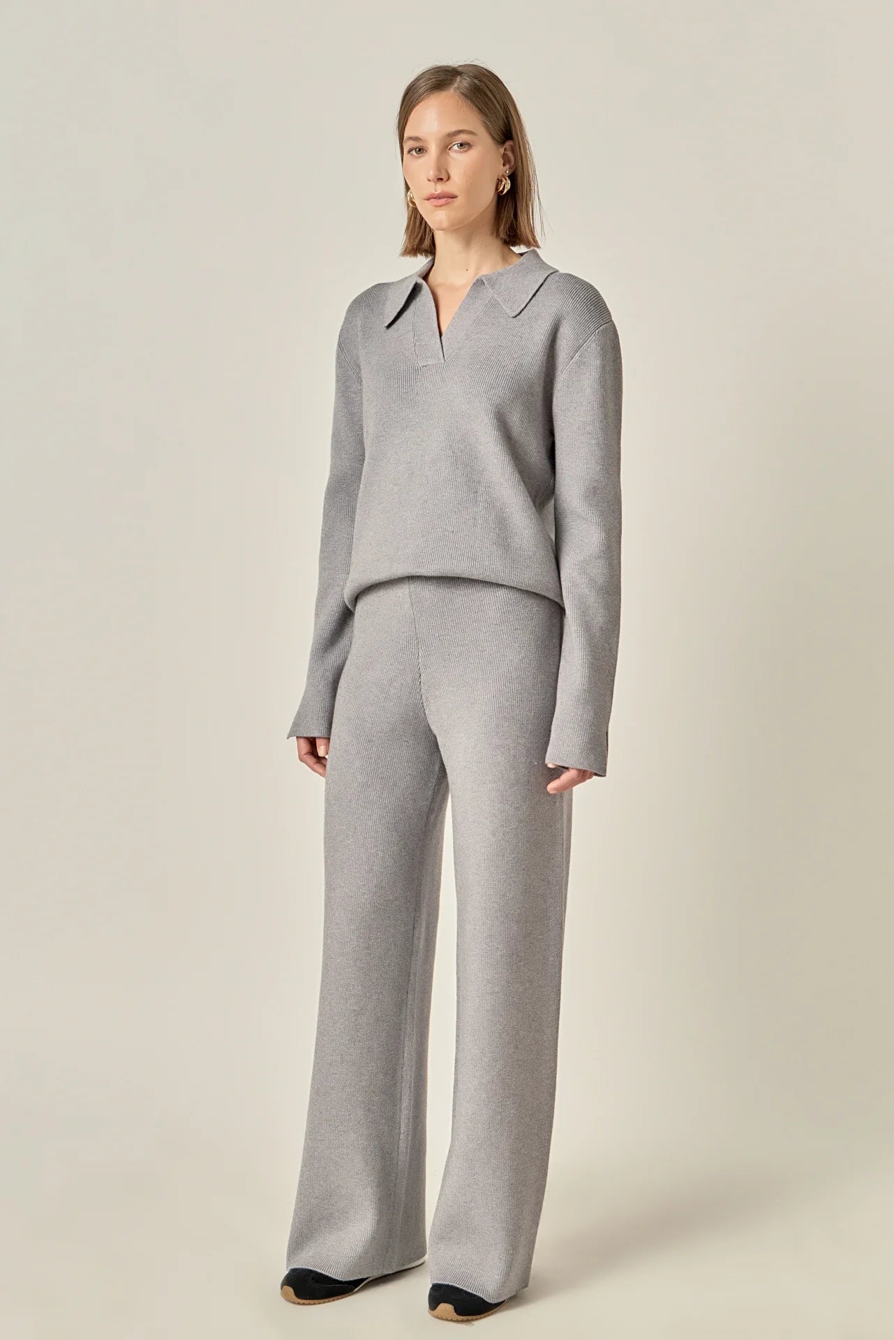 Collared Knit Sweater