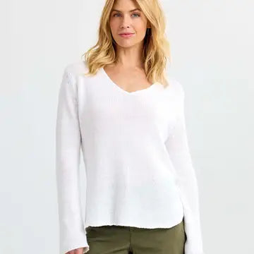 Round Edge V-Neck