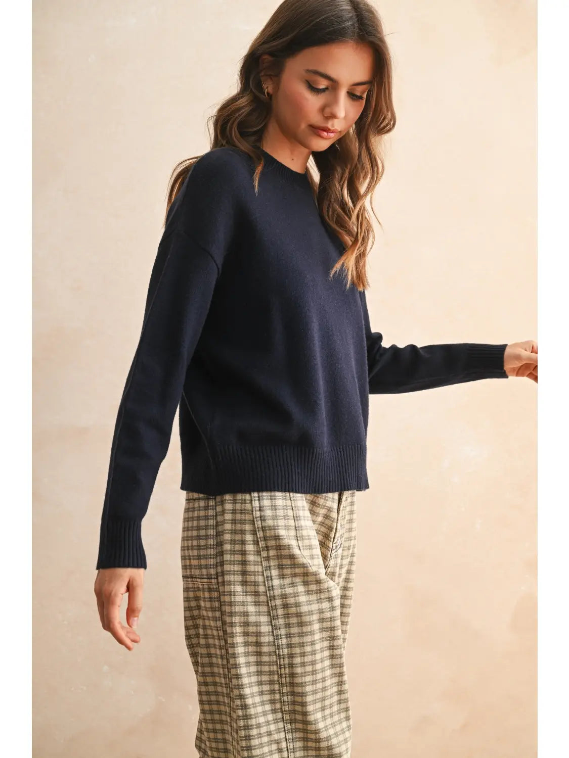 Striped Pattern Sweater Top