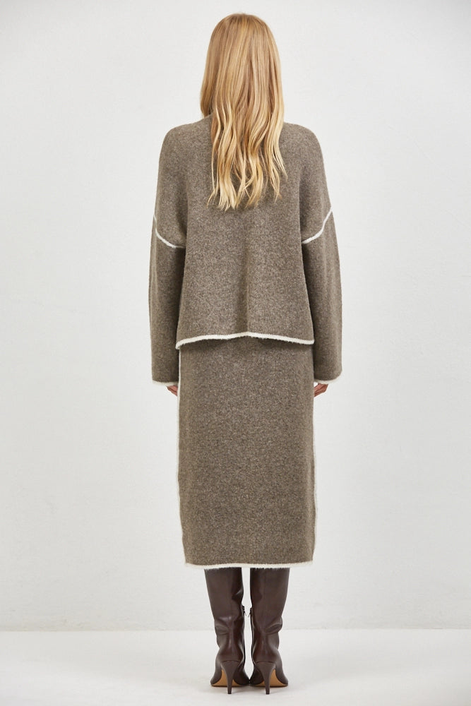 Talia Knit Turtleneck Long Sleeve Sweater