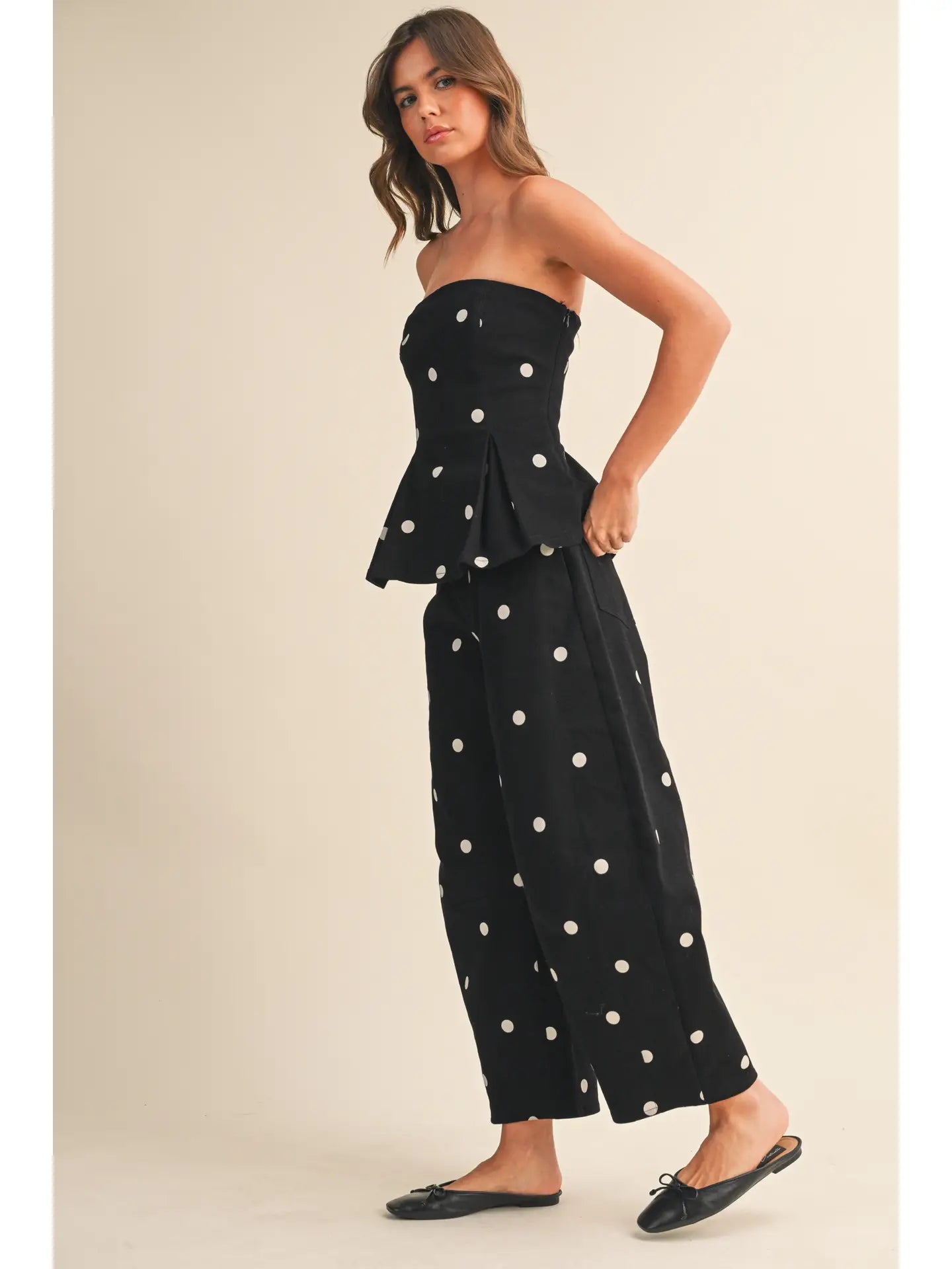 Polkadot Barrel Pants