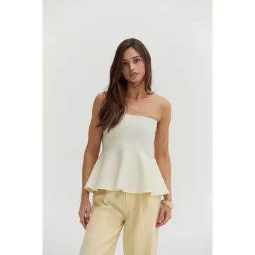 Bella Jacquard Knit Peplum Top