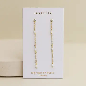 Gemstone Chain Drop Earring
