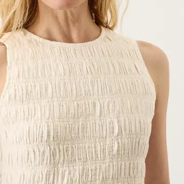 Coastal Double Gauze Smocked Dress