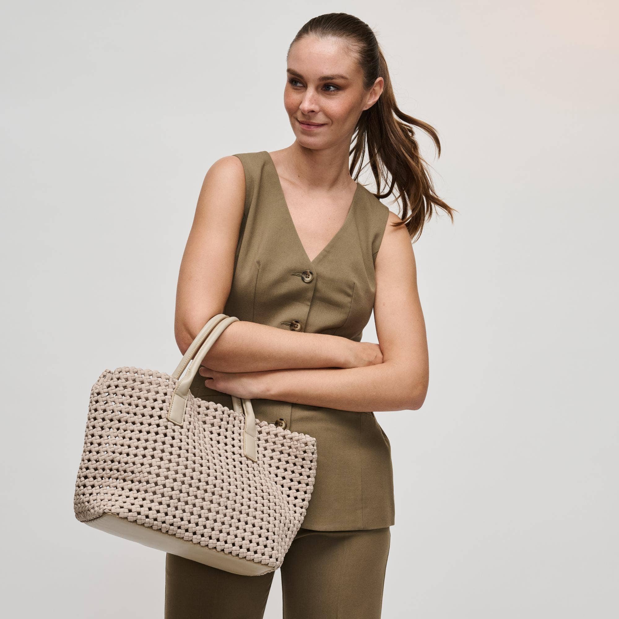 Solstice Medium Hand Woven Knot Tote