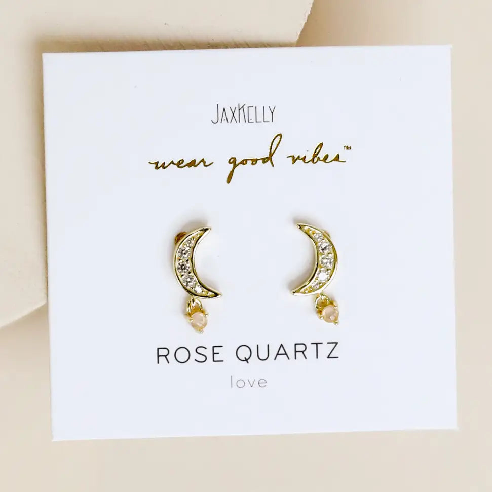 Moon Drop - Gold Earrings
