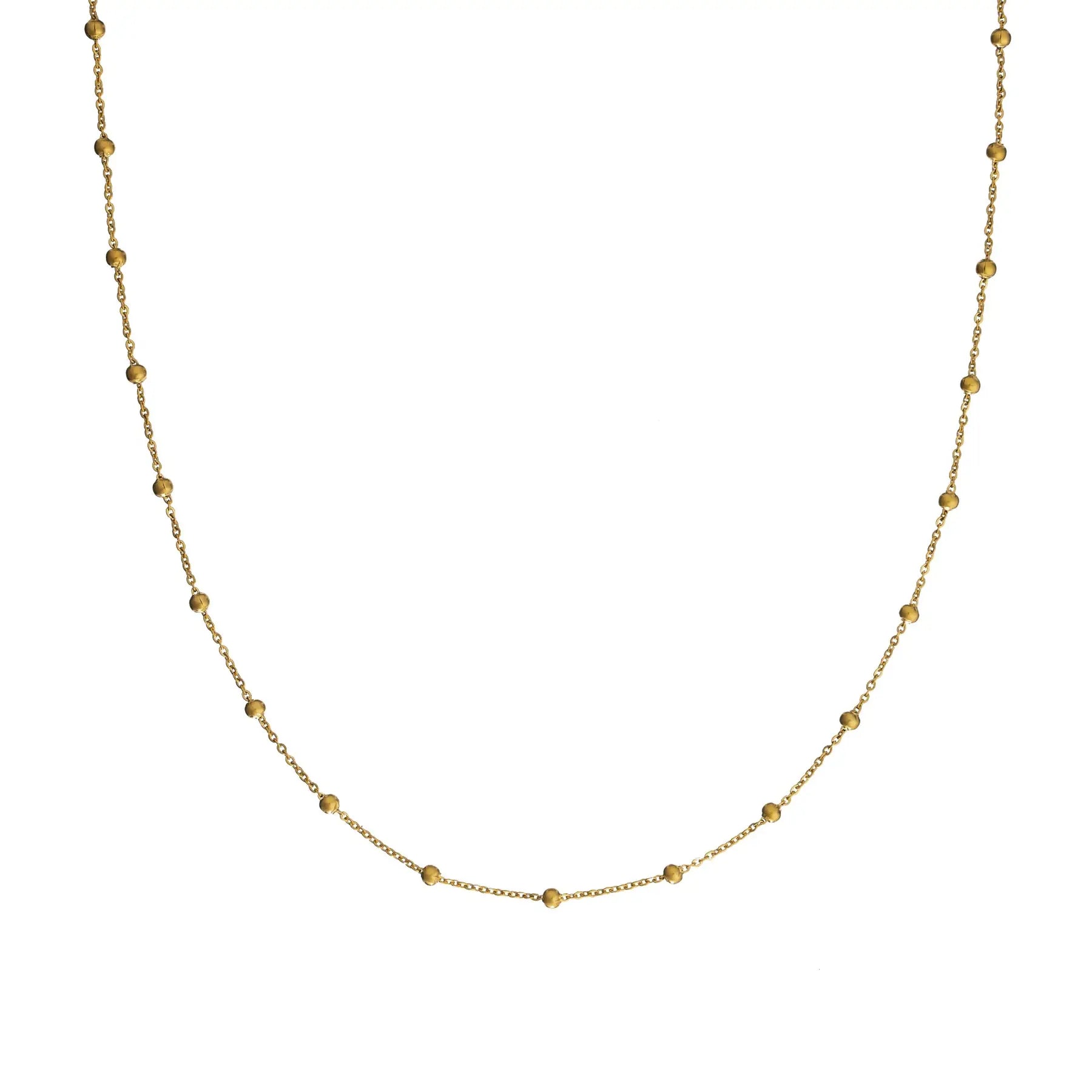 Waterproof Dotted Gold Necklace Chain