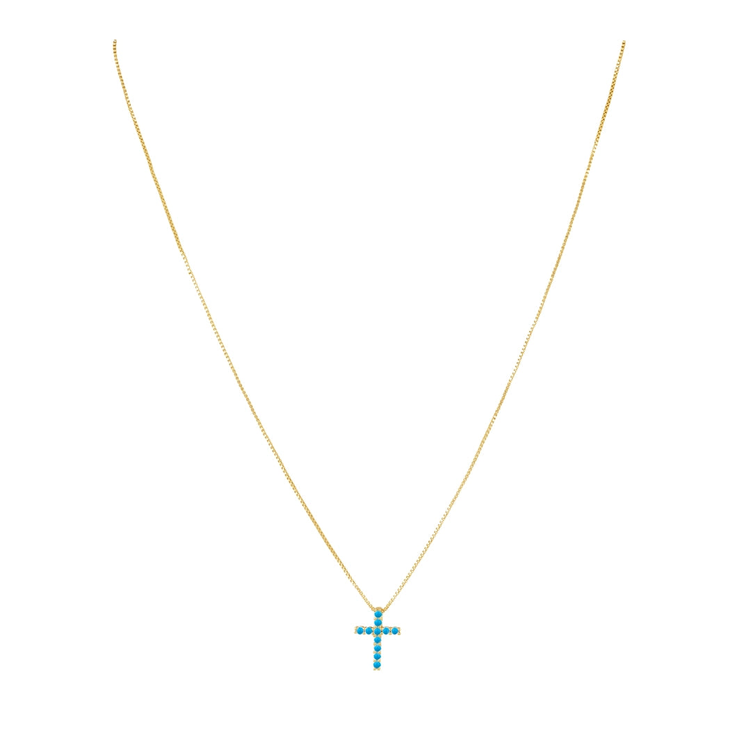 Raya Cz Cross Necklace