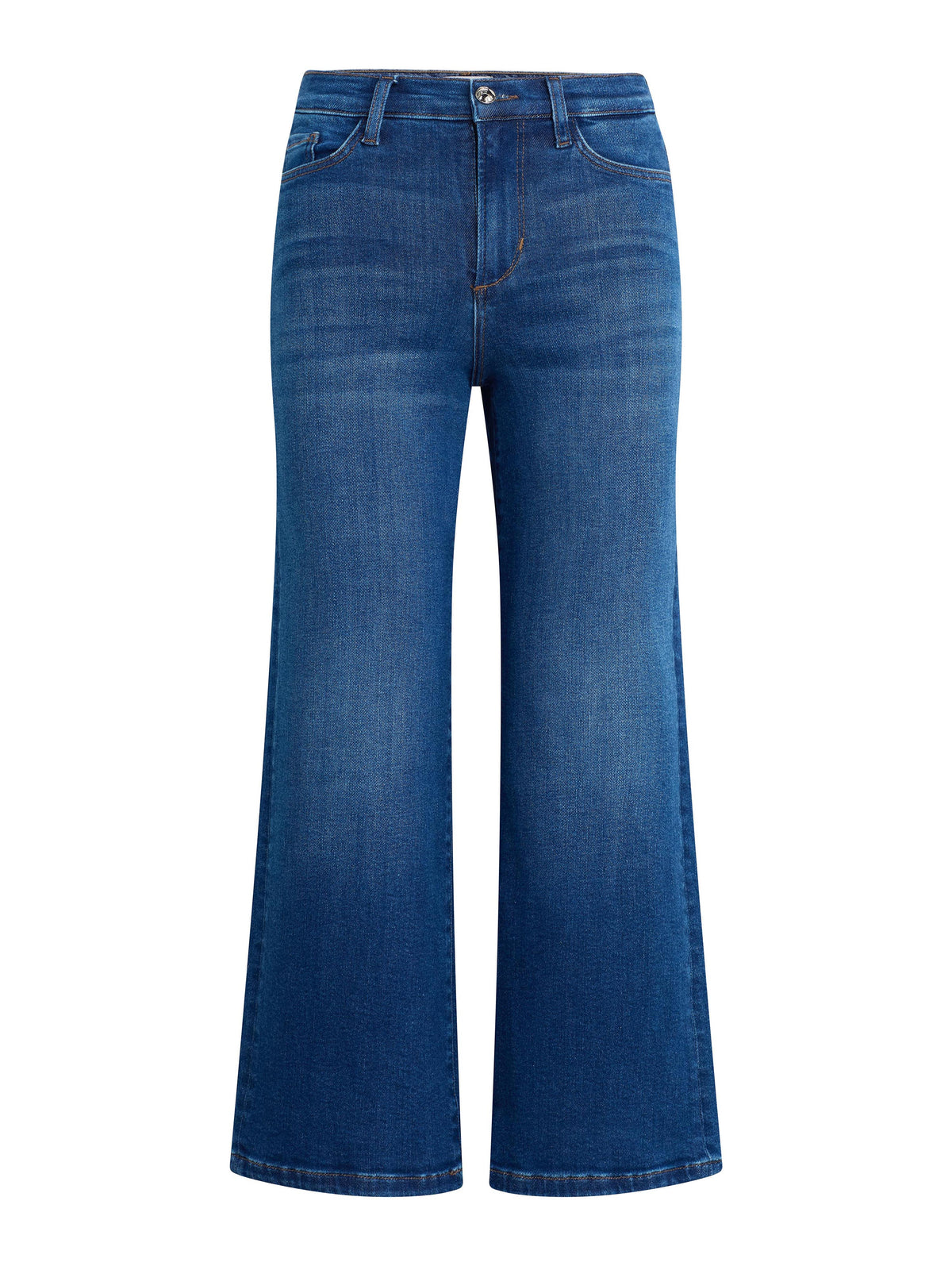 The Ruby High Rise Wide Leg Straight Jeans